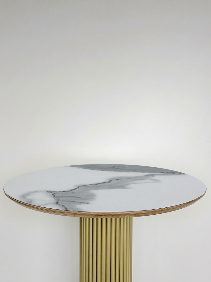 Столешница HPL на основе фанеры влагостойкая - толщина 19 мм (круглая) Сосна Калифорния_14