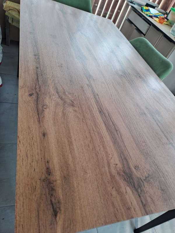 Столешница HPL на основе фанеры влагостойкая - толщина 19 мм (круглая) Дуб Вотан_41