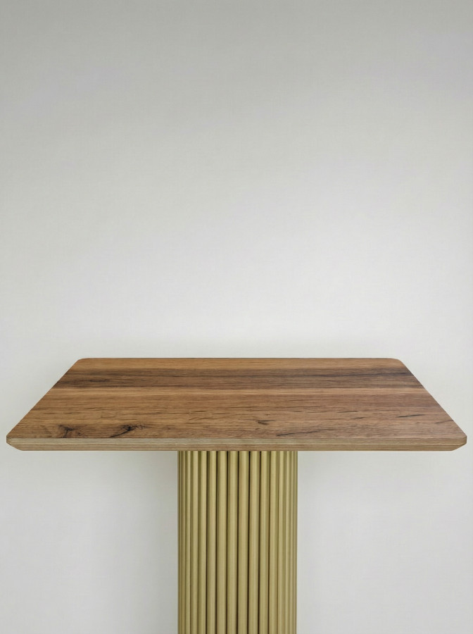 Столешница HPL на основе фанеры влагостойкая - толщина 19 мм (прямоугольная) Индийское дерево_19